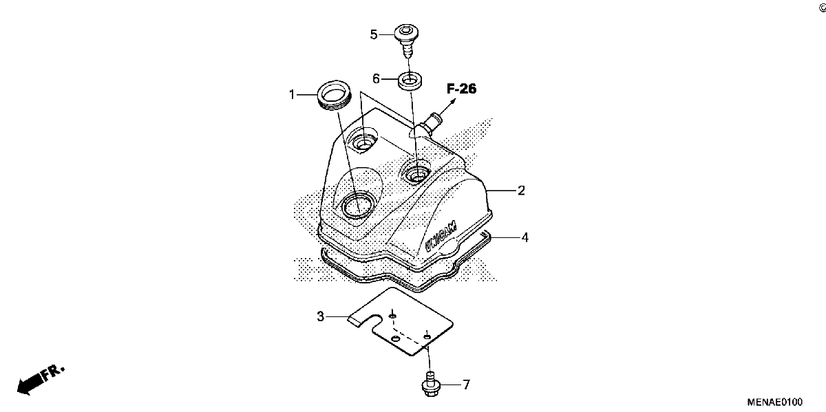 Diagrama de CYLINDER HEAD COVER
