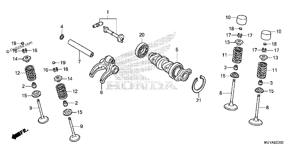 Diagrama de CAMSHAFT VALVE