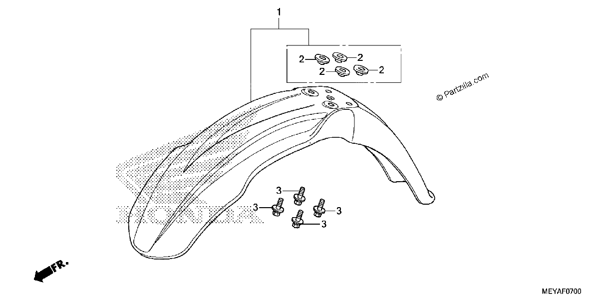 Diagrama de FRONT FENDER