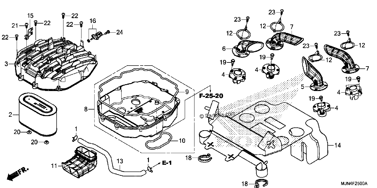 Diagrama de AIR CLEANER