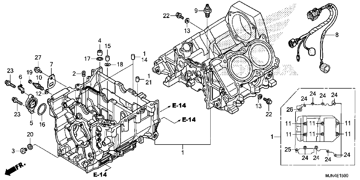 Diagrama de CRANKCASE