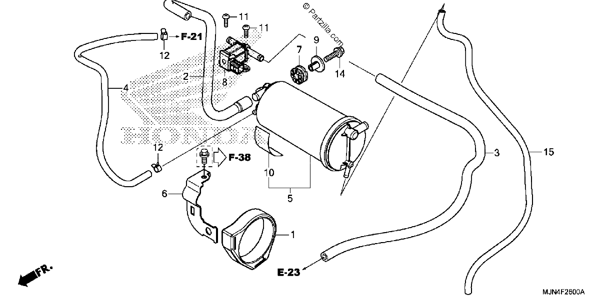 Diagrama de EVAP CANISTER