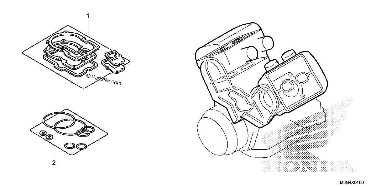 Diagrama de GASKET KIT A