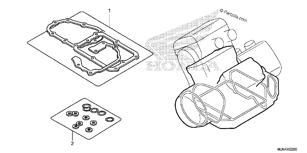 Diagrama de GASKET KIT B