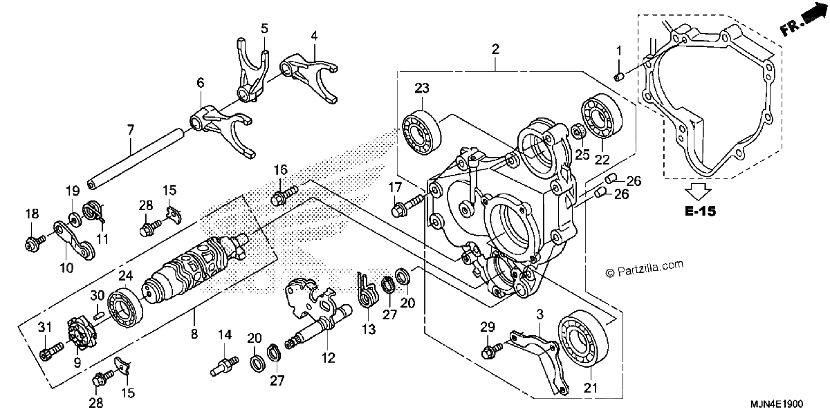 Diagrama de GEARSHIFT DRUM