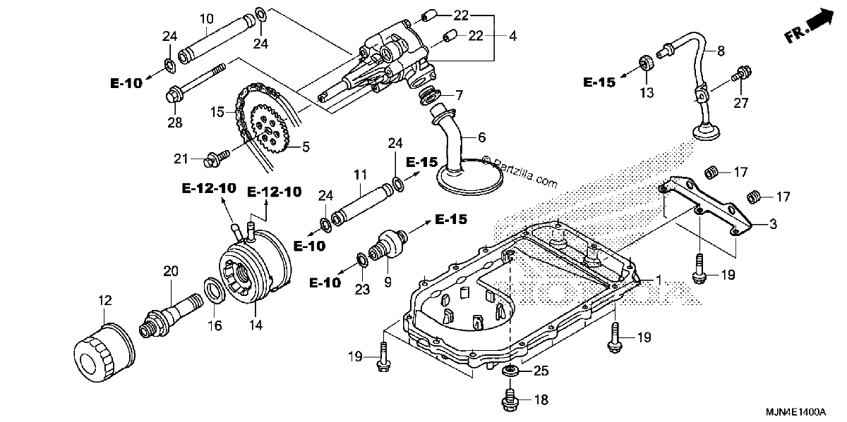Diagrama de OIL PAN OIL PUMP