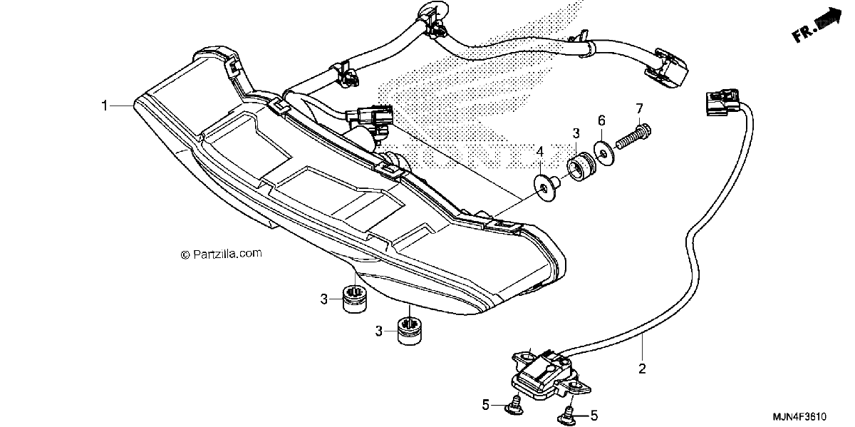 Diagrama de REAR COMBINATION LIGHT