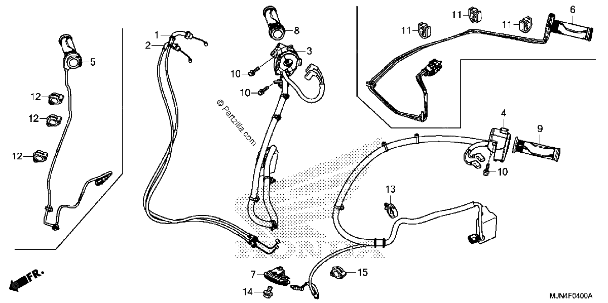Diagrama de SWITCH CABLE HORN