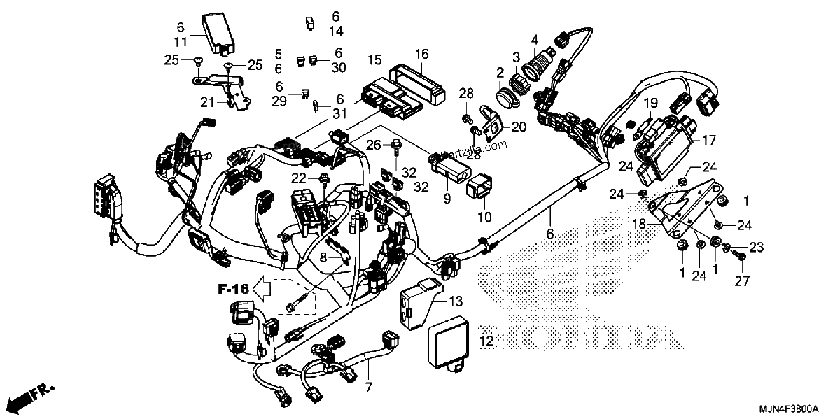 Diagrama de WIRE HARNESS
