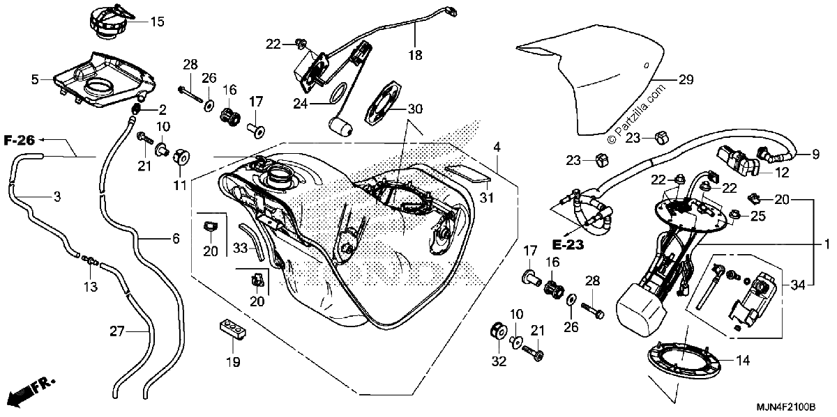 Diagrama de FUEL TANK