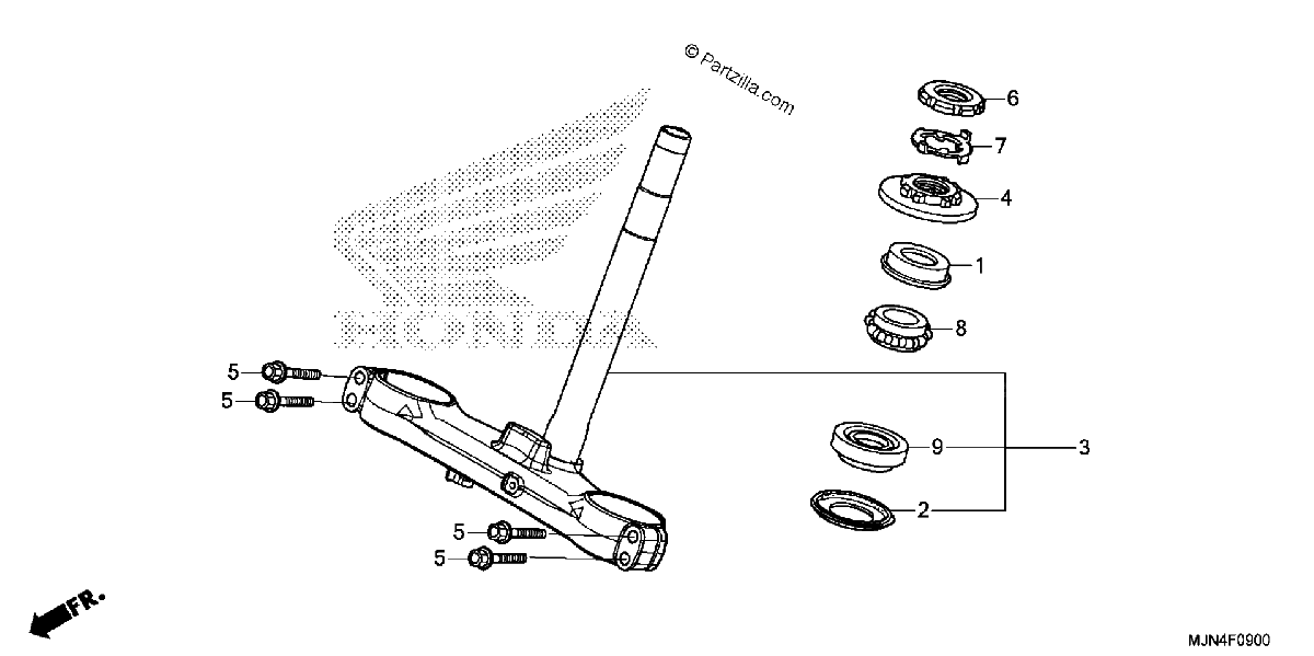 Diagrama de STEERING STEM