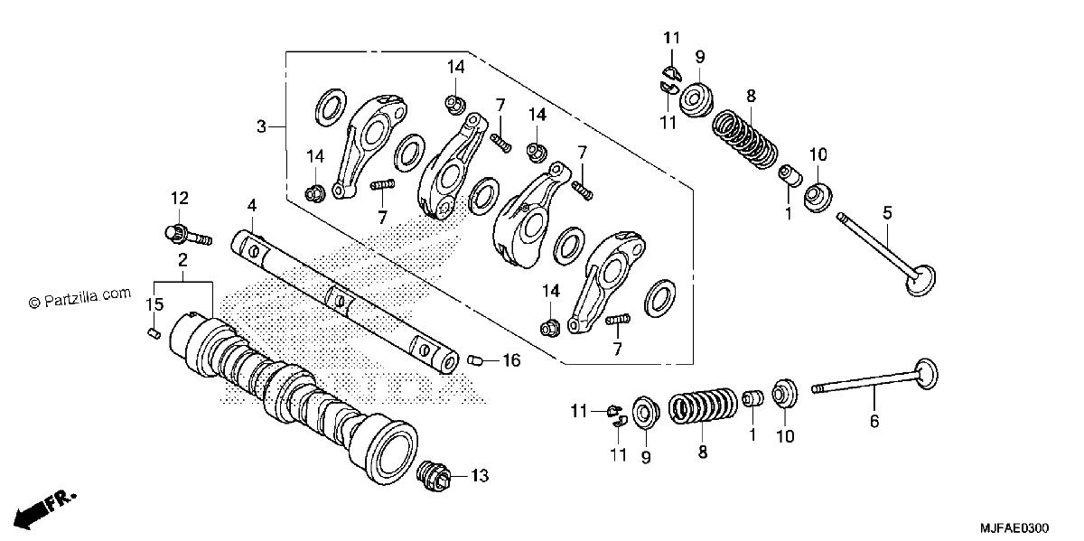 Diagrama de CAMSHAFT VALVE