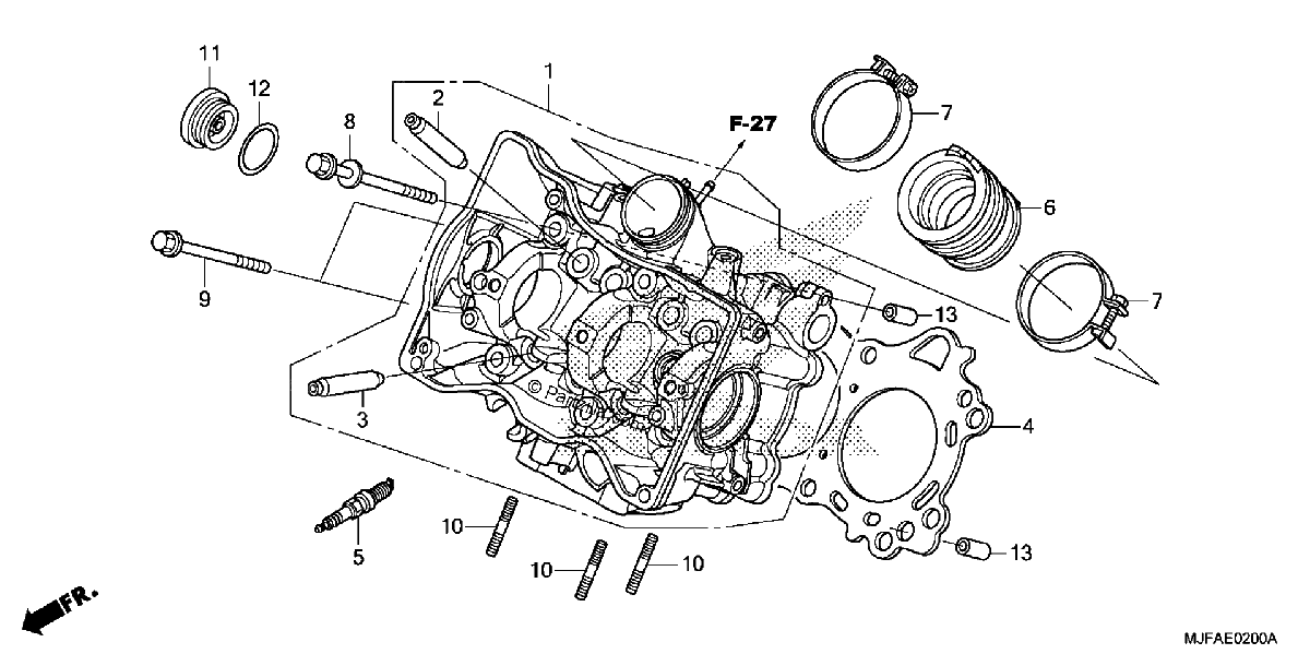 Diagrama de CYLINDER HEAD