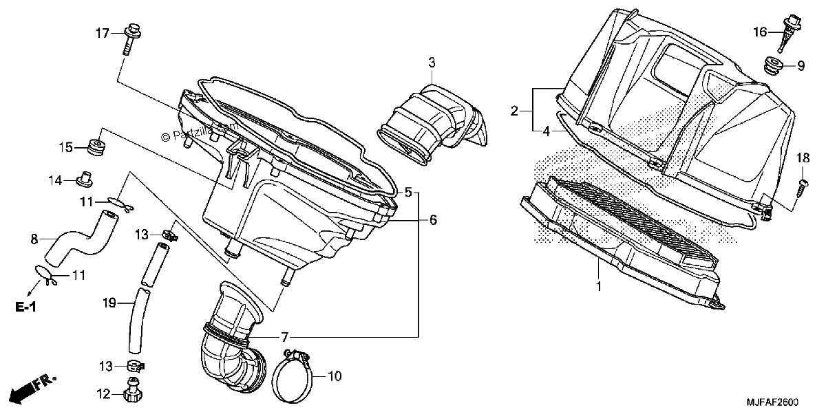 Diagrama de AIR CLEANER
