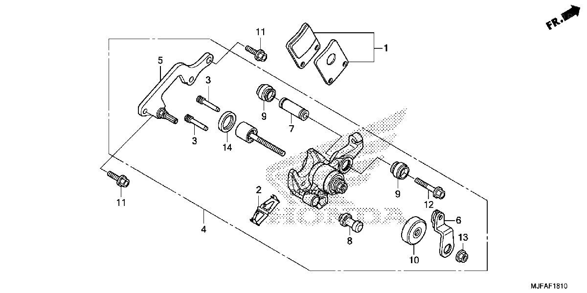 Diagrama de PARKING BRAKE CALIPER