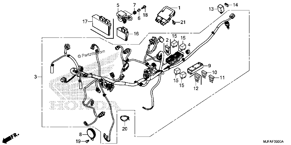 Diagrama de WIRE HARNESS