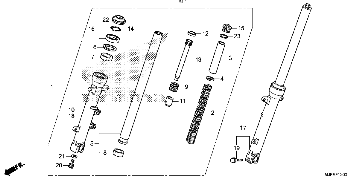 Diagrama de FRONT FORK