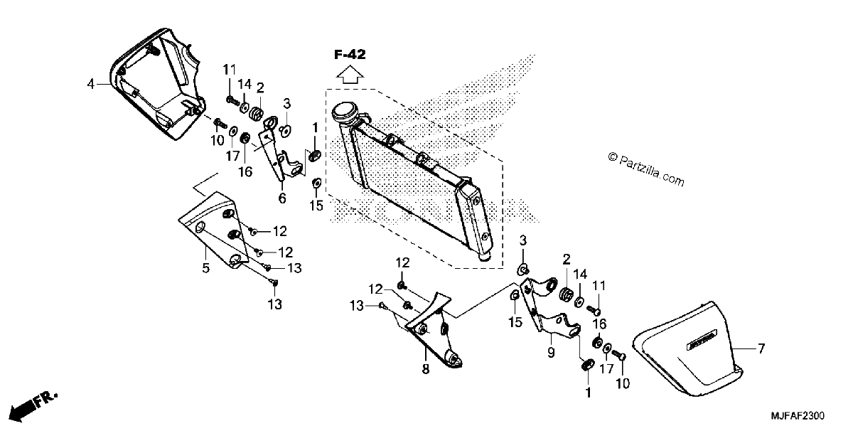 Diagrama de RADIATOR COVER