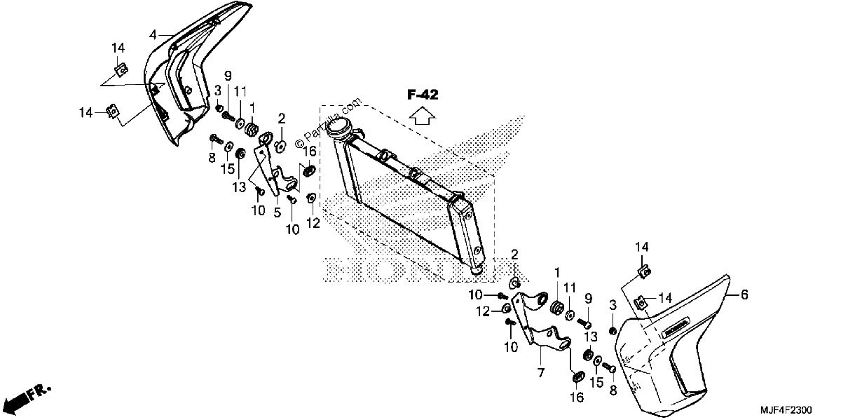 Diagrama de RADIATOR COVER