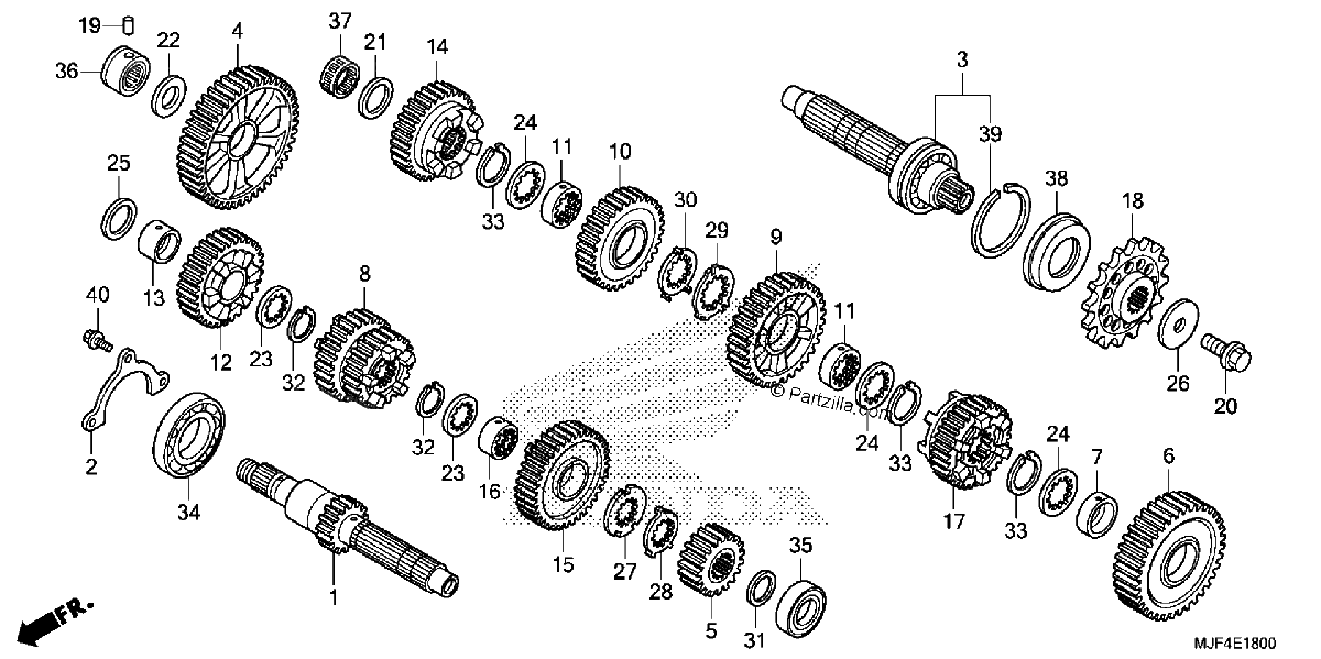 Diagrama de TRANSMISSION CTX700N NA