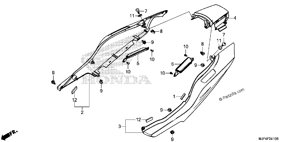 Diagrama de REAR COWL