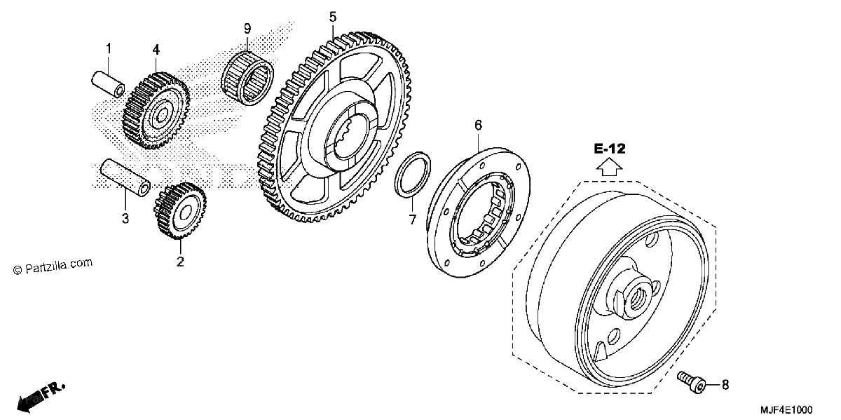 Diagrama de STARTING CLUTCH