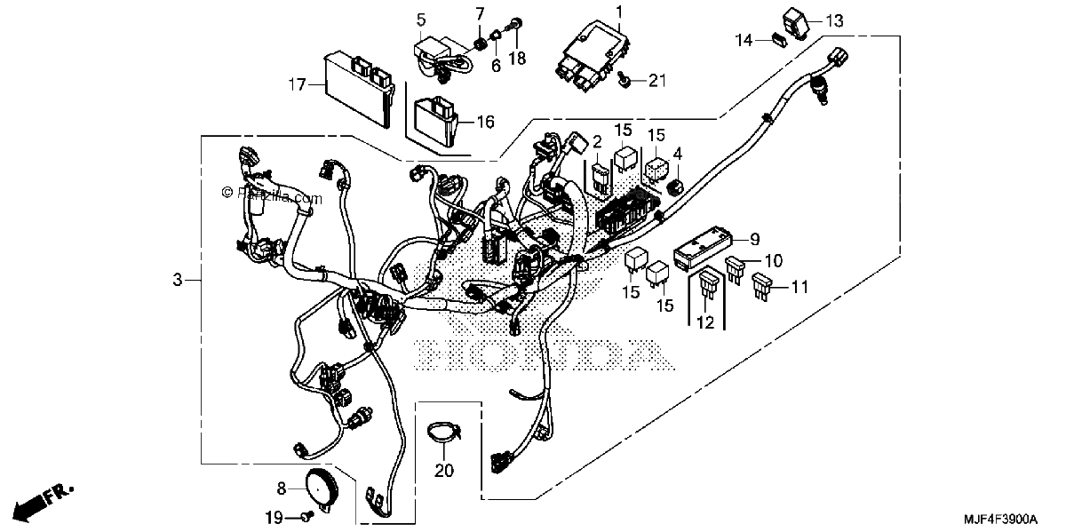 Diagrama de WIRE HARNESS