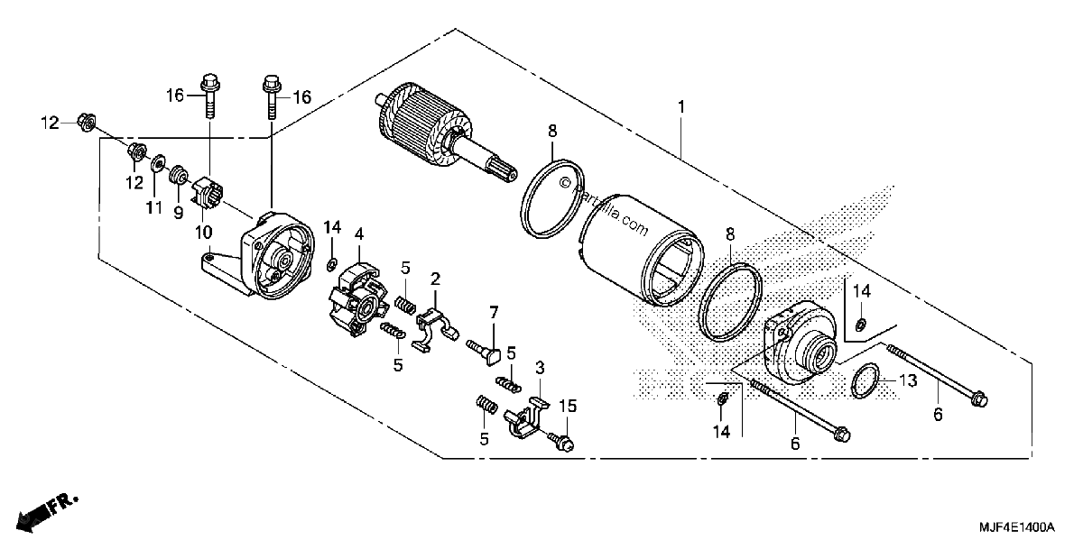 Diagrama de STARTER MOTOR