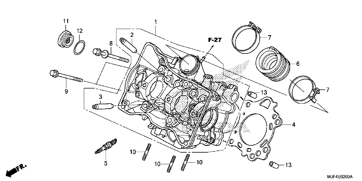 Diagrama de CYLINDER HEAD