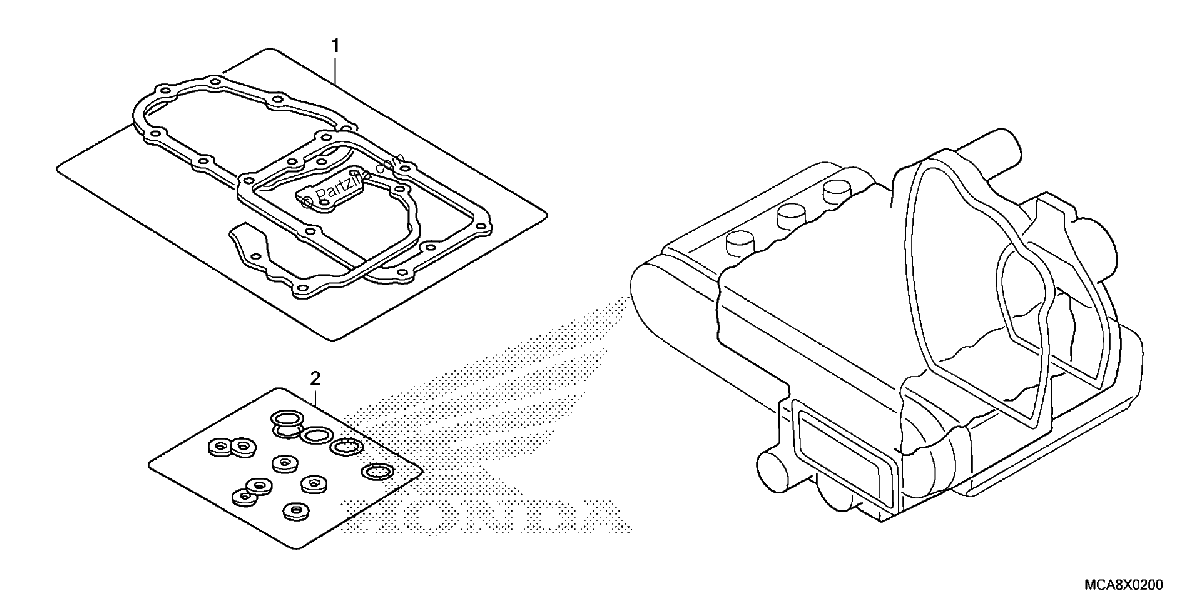 Diagrama de GASKET KIT B