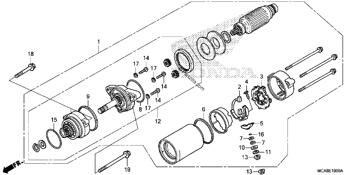 Diagrama de STARTER MOTOR