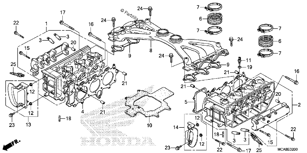 Diagrama de CYLINDER HEAD