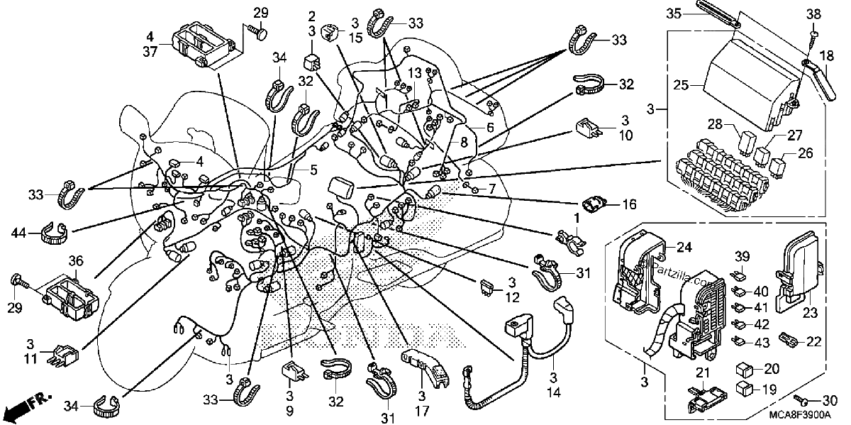 Diagrama de WIRE HARNESS