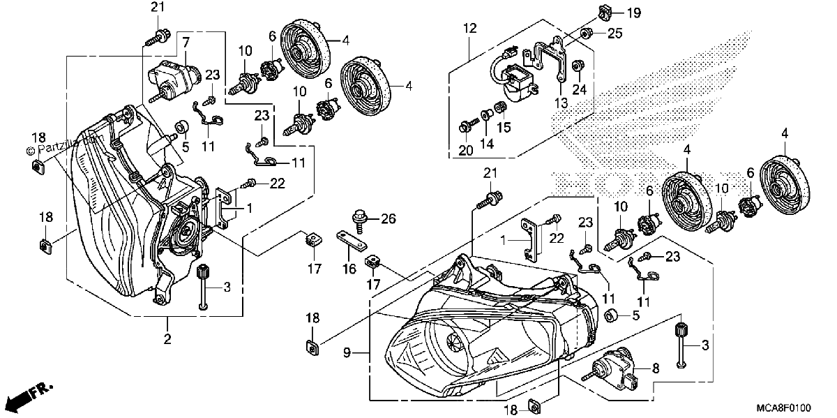 Diagrama de HEADLIGHT