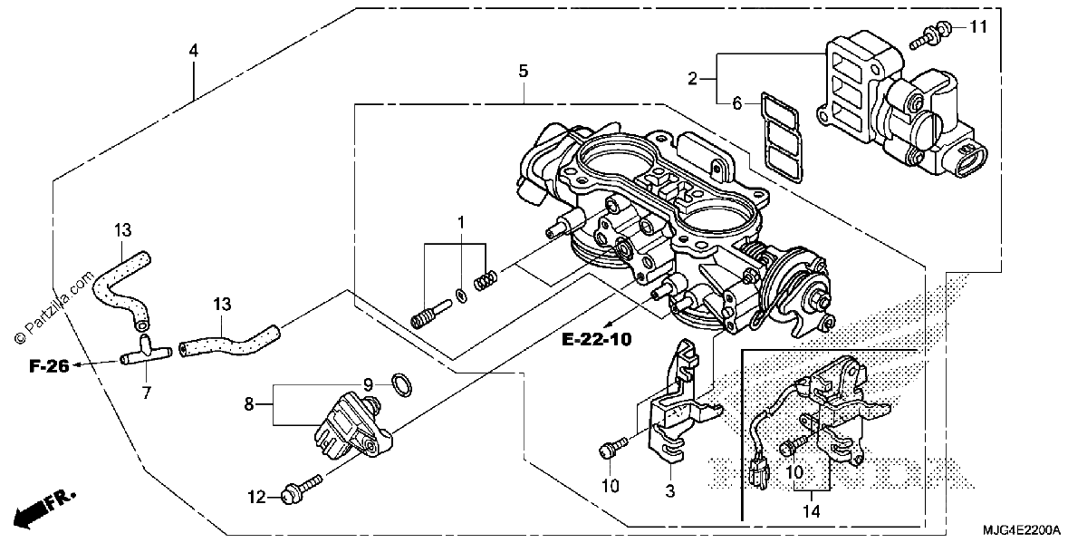 Diagrama de THROTTLE BODY
