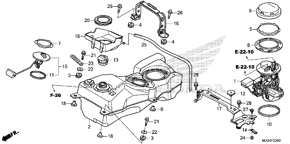 Diagrama de FUEL TANK