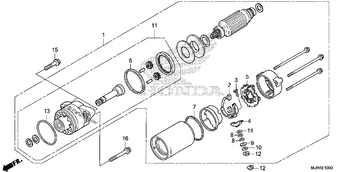 Diagrama de STARTER MOTOR