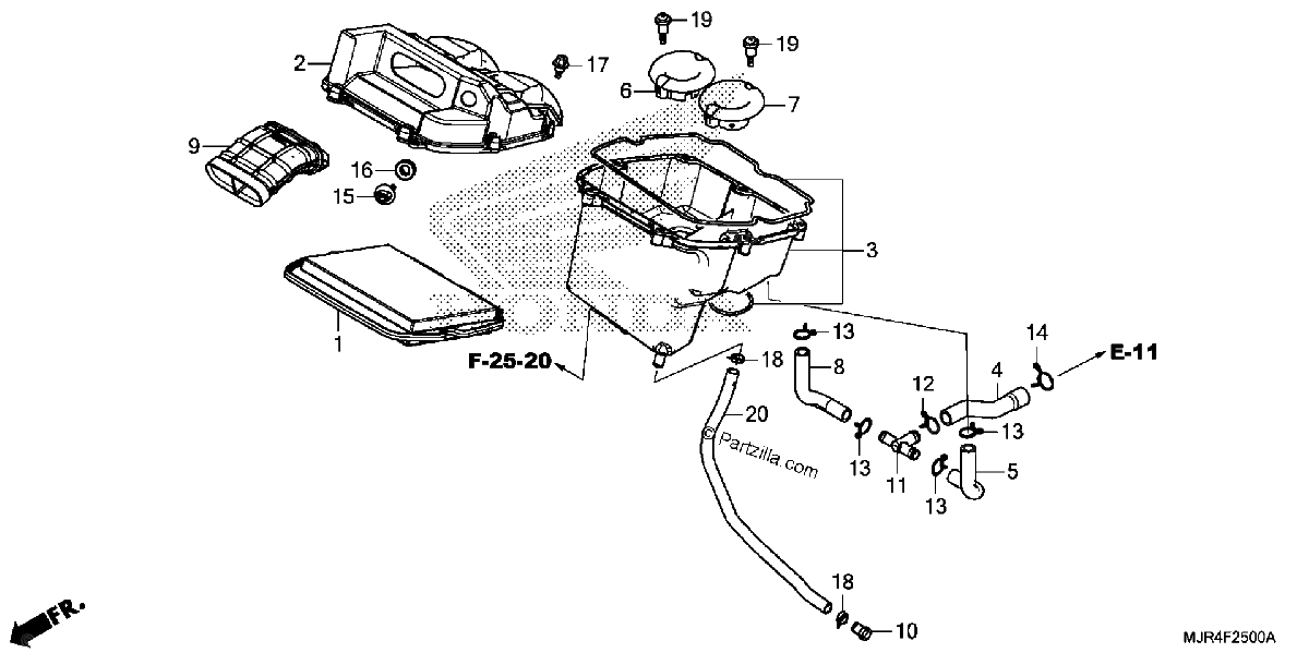Diagrama de AIR CLEANER