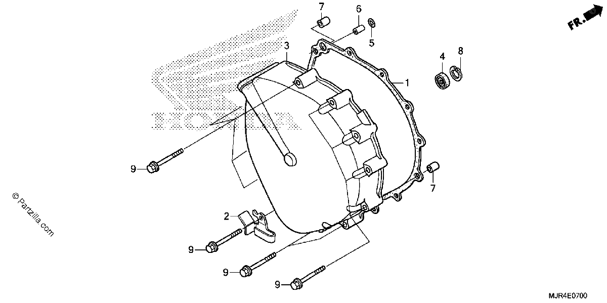 Diagrama de CLUTCH COVER