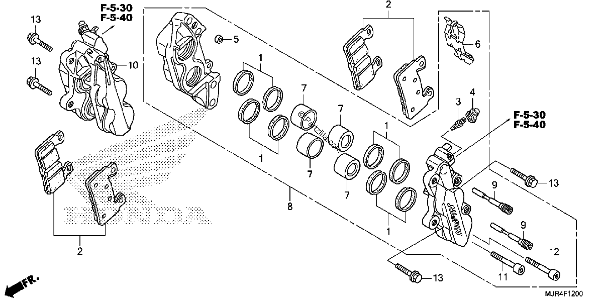 Diagrama de FRONT BRAKE CALIPER