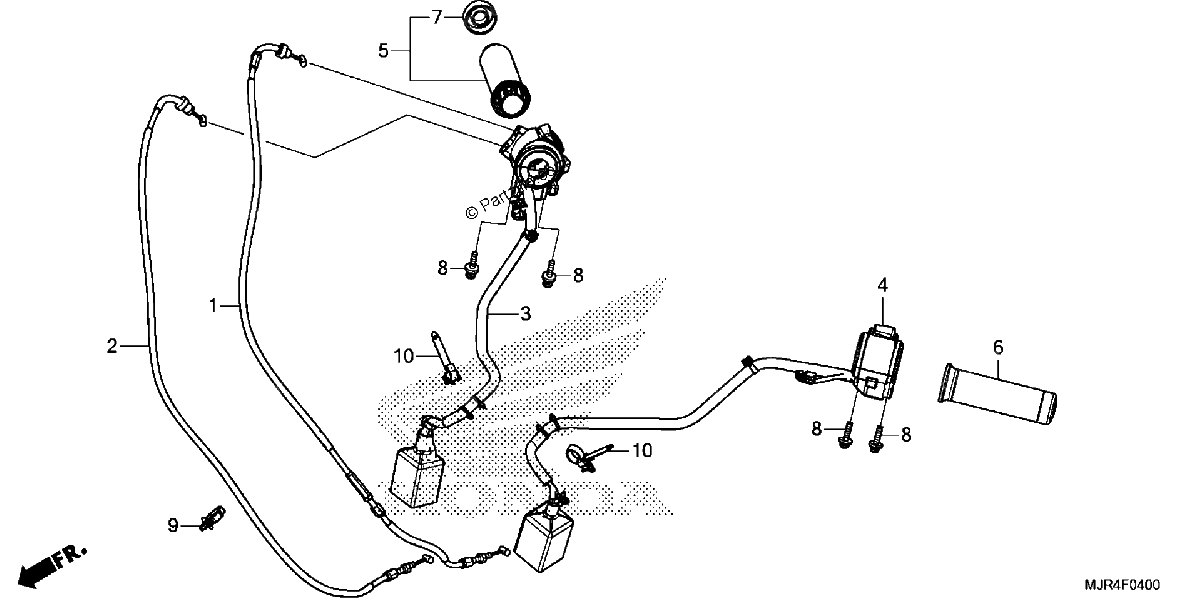Diagrama de HANDLE SWITCH CABLE