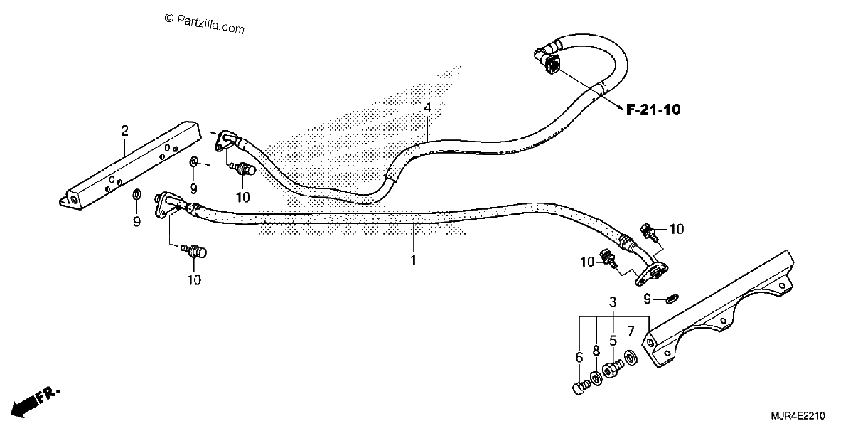 Diagrama de THROTTLE BODY TUBING