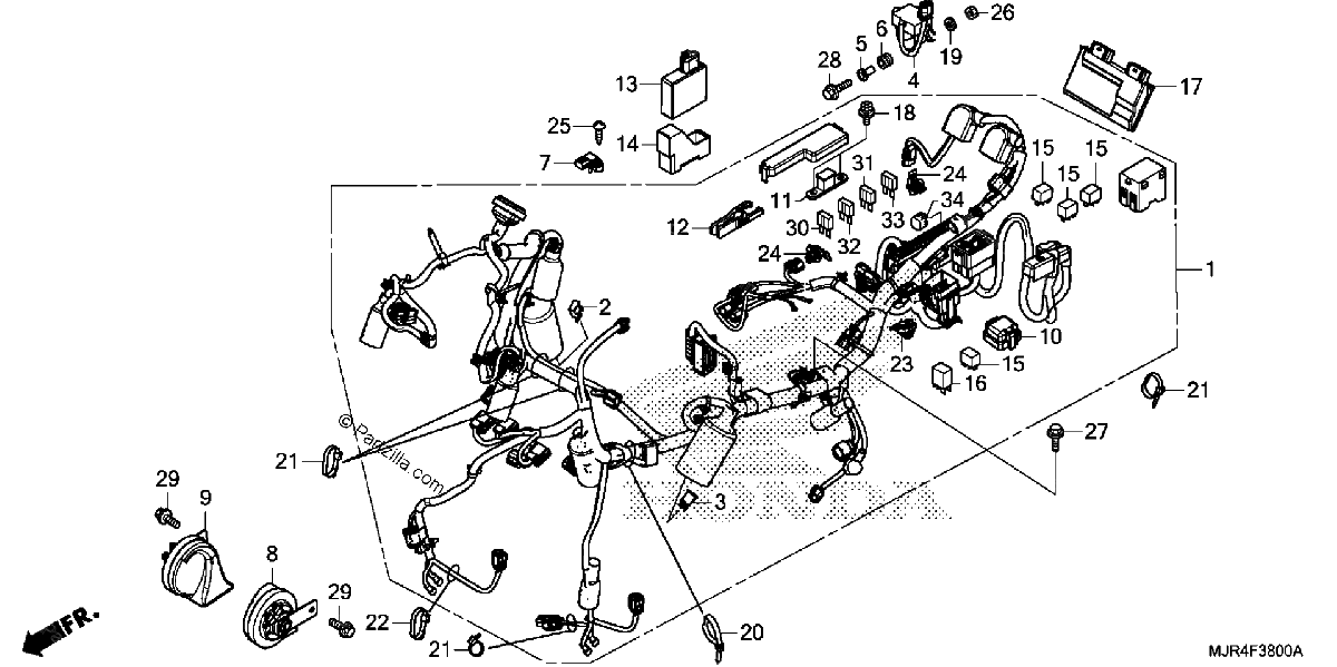 Diagrama de WIRE HARNESS