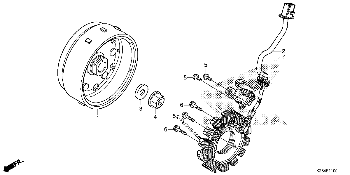 Diagrama de ALTERNATOR FLYWHEEL