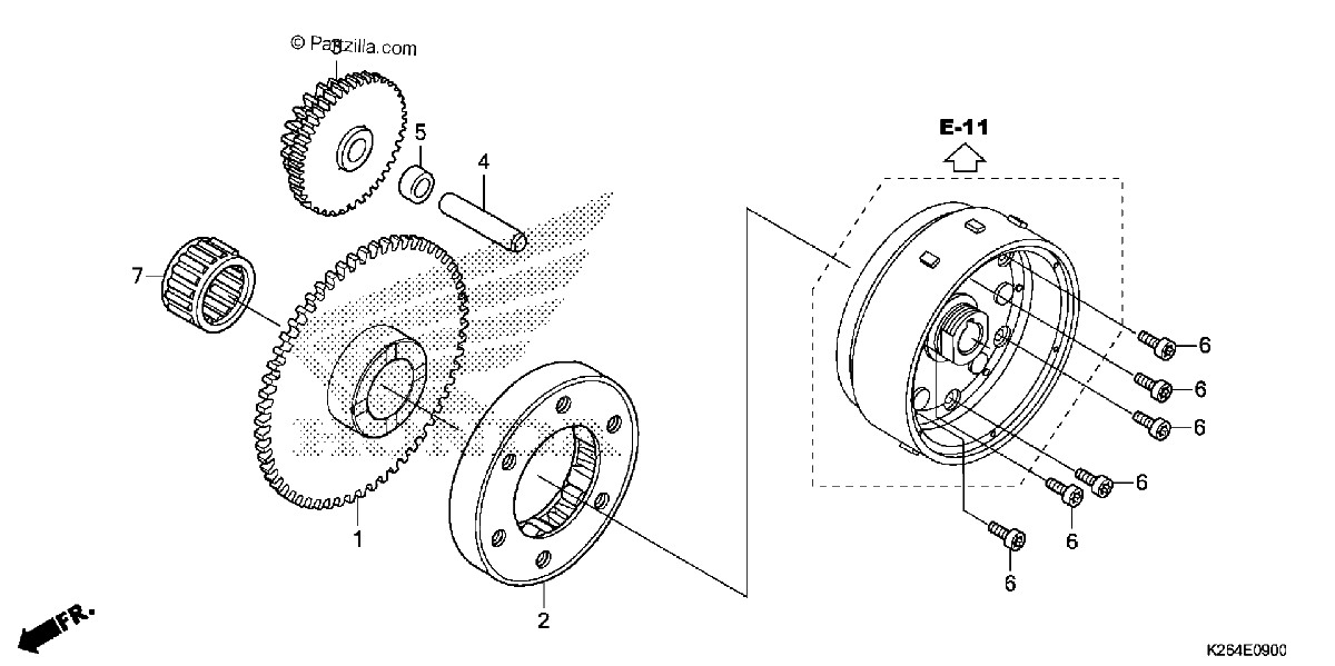 Diagrama de STARTING CLUTCH