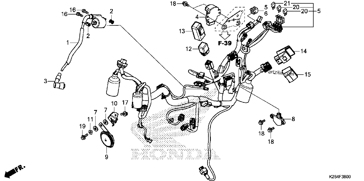Diagrama de WIRE HARNESS