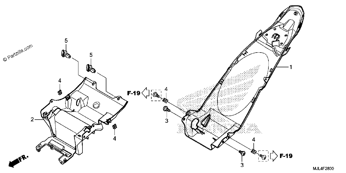 Diagrama de REAR FENDER