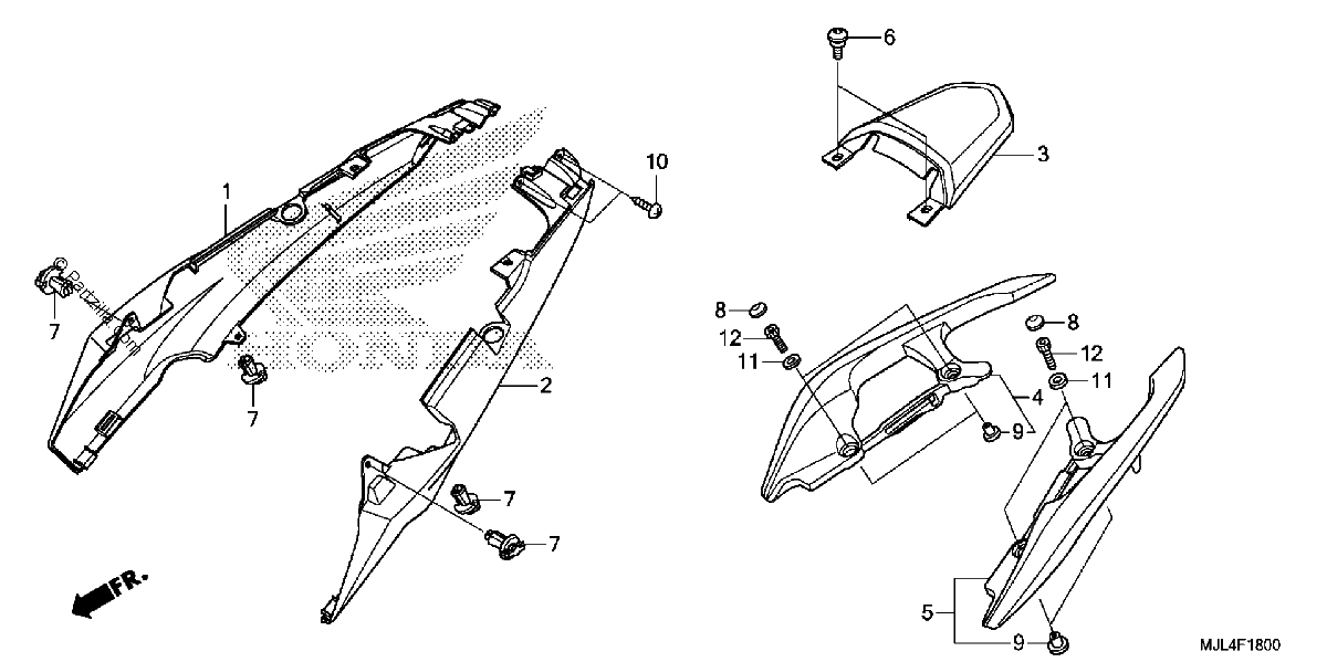 Diagrama de SEAT COWL