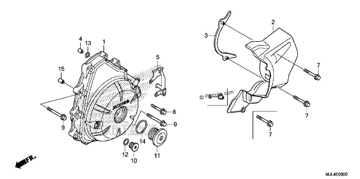 Diagrama de ALTERNATOR COVER