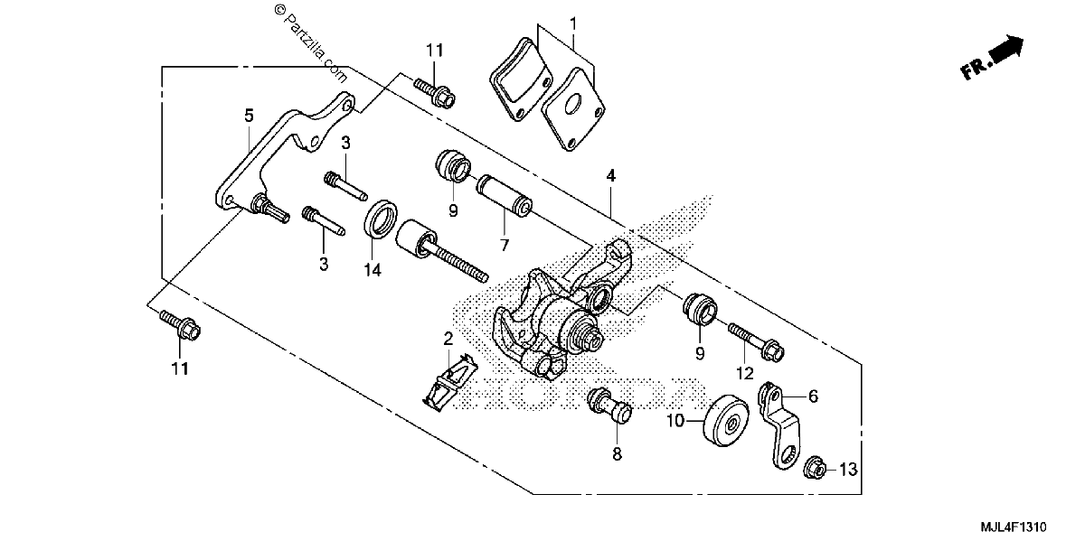Diagrama de PARKING BRAKE CALIPER
